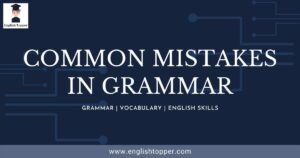 Common mistakes in Grammar